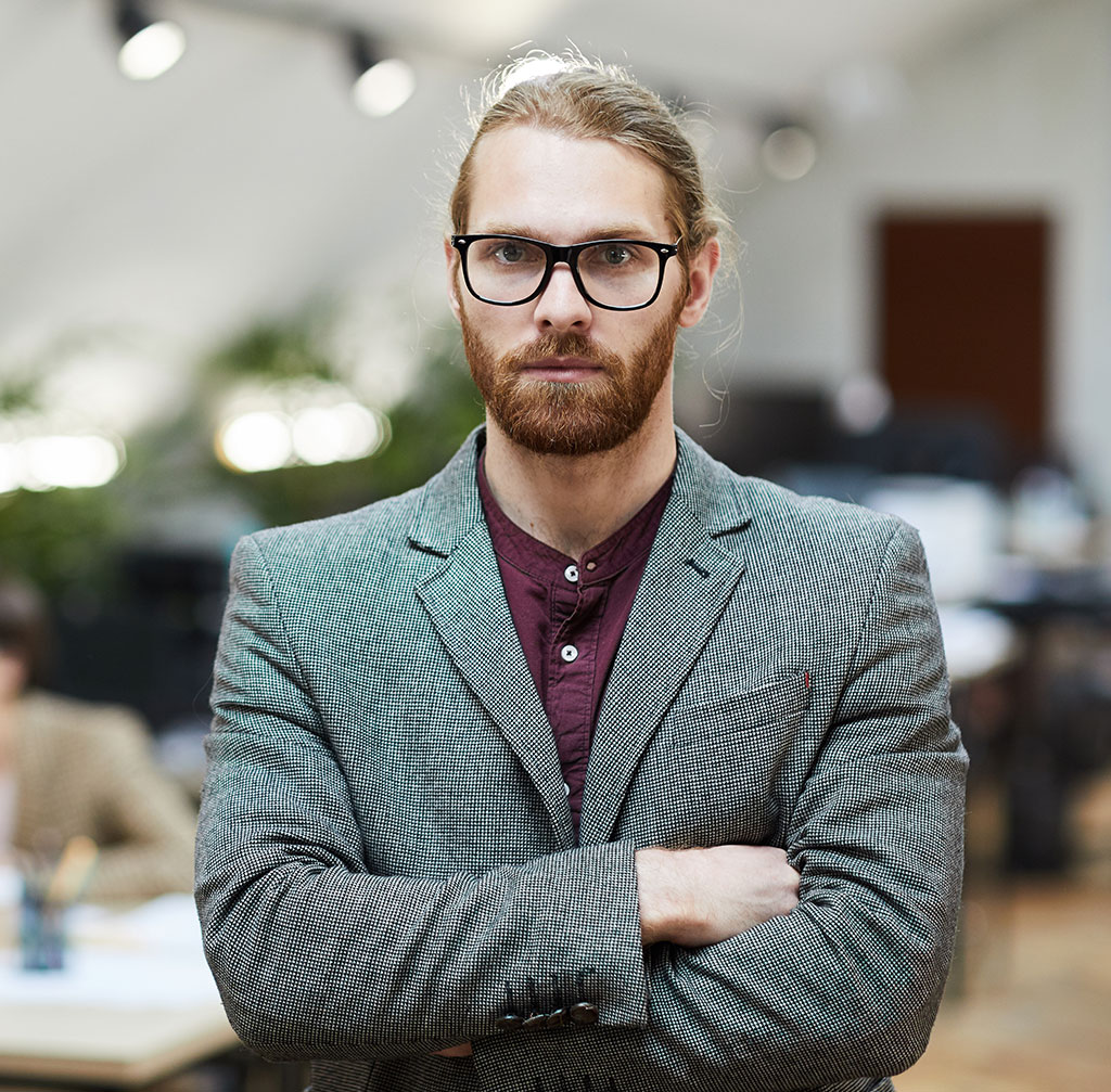 businessman posing