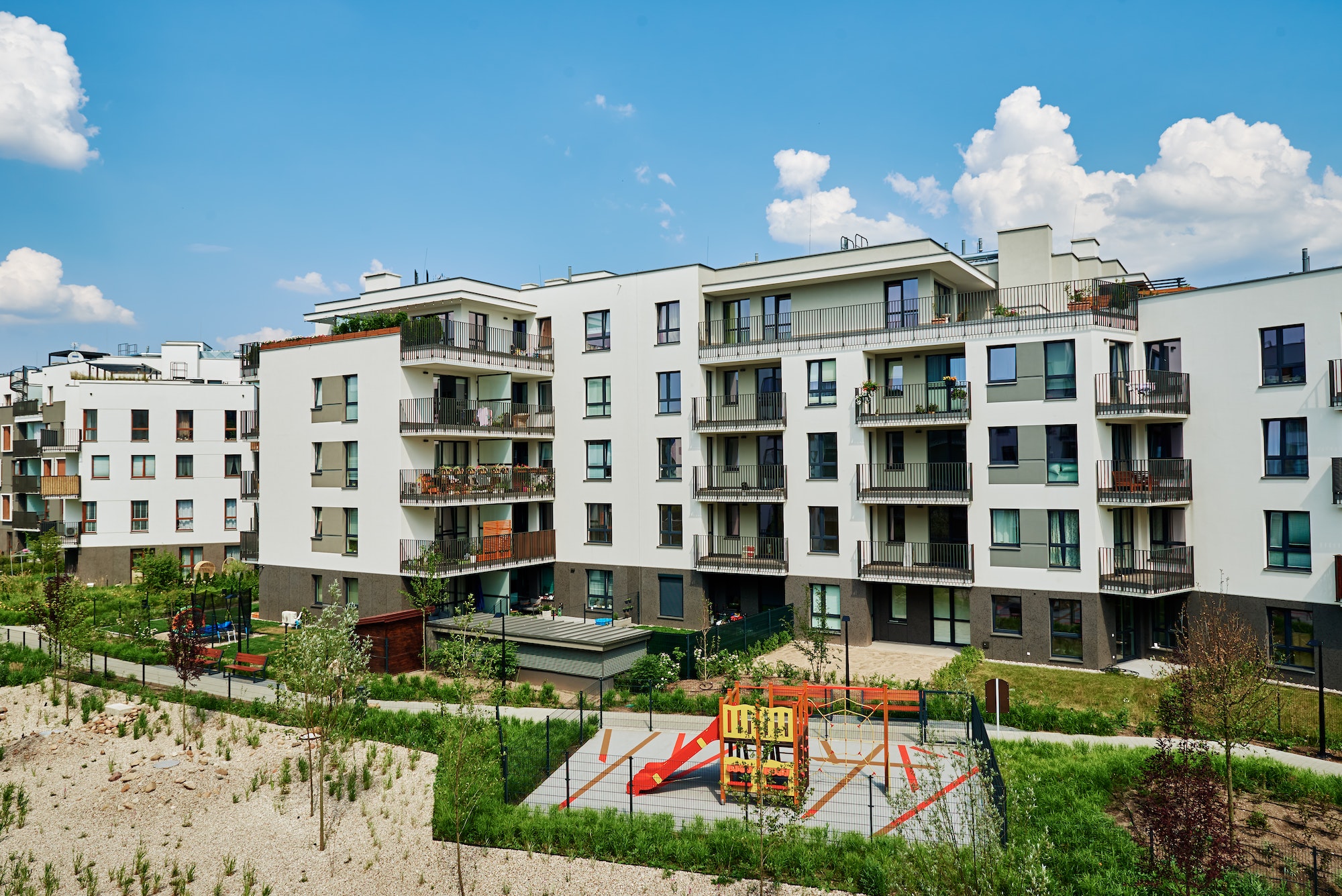 new modern complex of residential appartment in europe 1